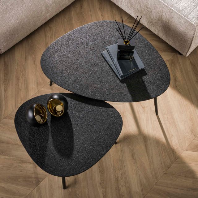 Salontafel Metallic organisch set/2 – afbeelding 2