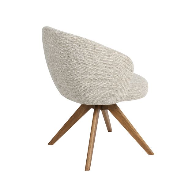 Eetstoel Sabi - Royal Boucle - Hout Naturel – afbeelding 5