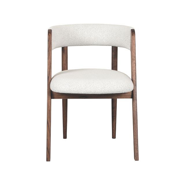 Eetstoel Sasha - Boucle - Hout – afbeelding 3