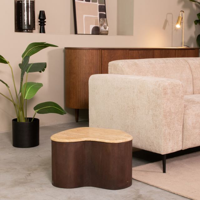 Salontafel Davi - Travertin - 50 cm – afbeelding 4