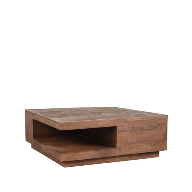 Salontafel Square - Mangohout - 80 cm – afbeelding 2