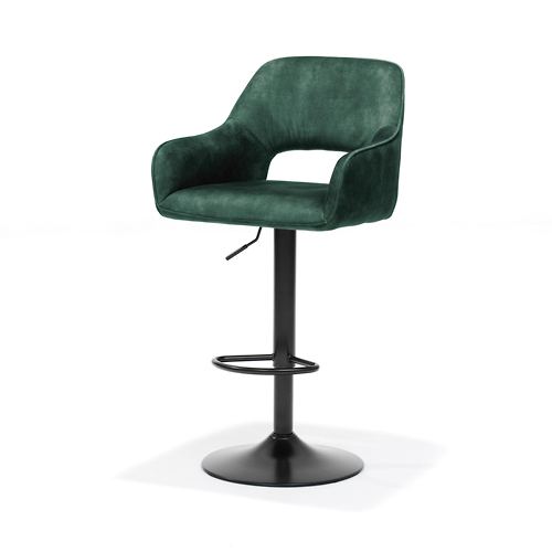 Barkruk Katy - Stof Aurora Hunter groen