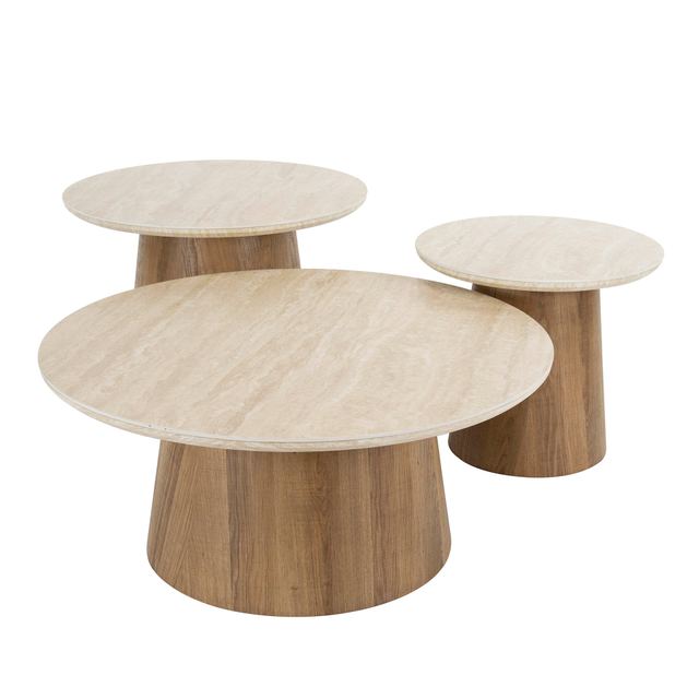 Salontafel Romano rond set/3 – afbeelding 9