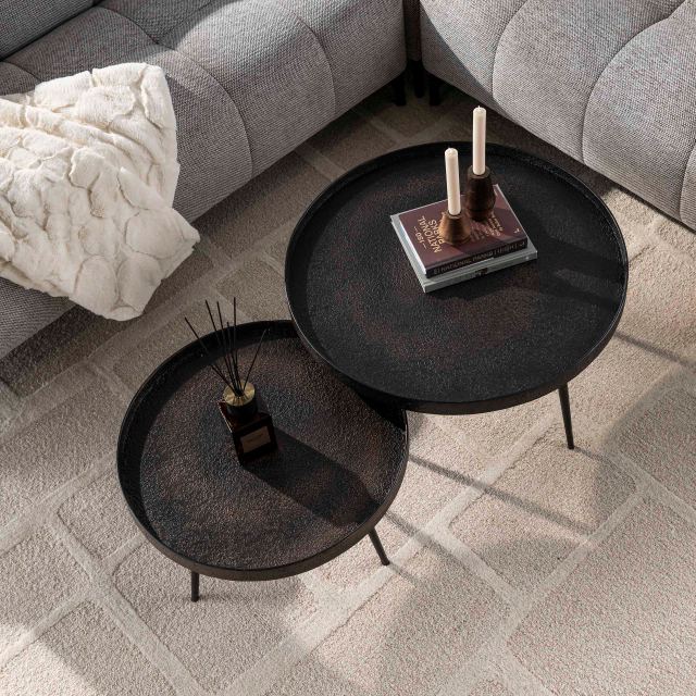 Salontafel Metallic rond set/2 – afbeelding 3