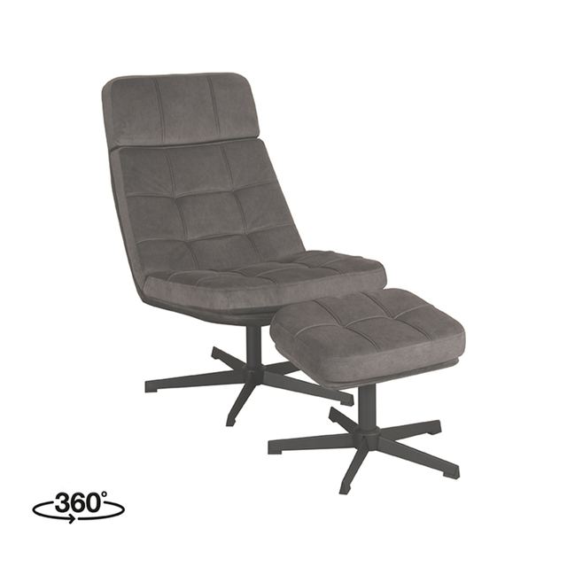 Fauteuil Alvar - Cosmo - Incl. Hocker – afbeelding 2