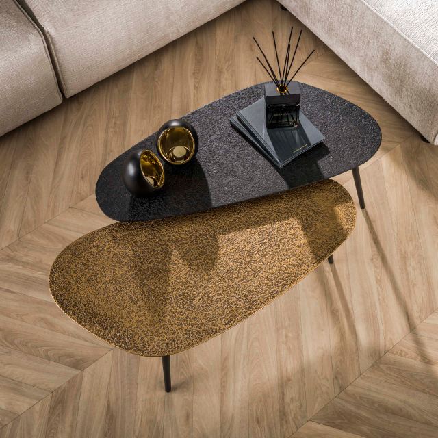 Salontafel Metallic niervormig set/2 – afbeelding 2