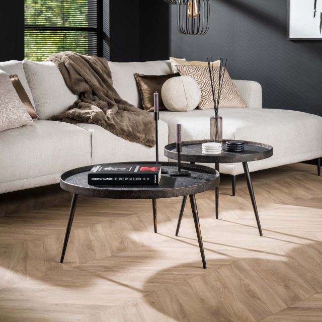 Salontafel Metallic rond set/2 – afbeelding 4