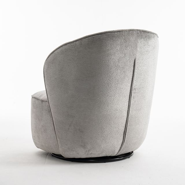 Fauteuil Sammy Draaifauteuil Stof Loris #08 Grey – afbeelding 4