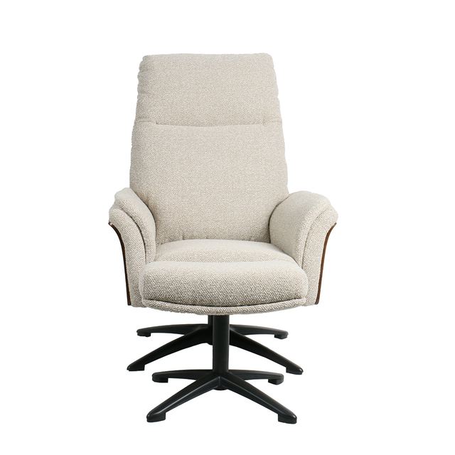 Fauteuil Zenza - Boucle - Incl. Hocker – afbeelding 2
