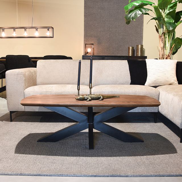 Salontafel Zane - Mangohout - 120 cm – afbeelding 5