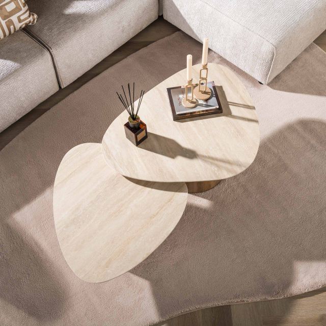 Salontafel Romano driehoekig set/2 – afbeelding 2