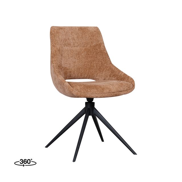 Eetstoel Marlow - Elite Cognac / Zwart
