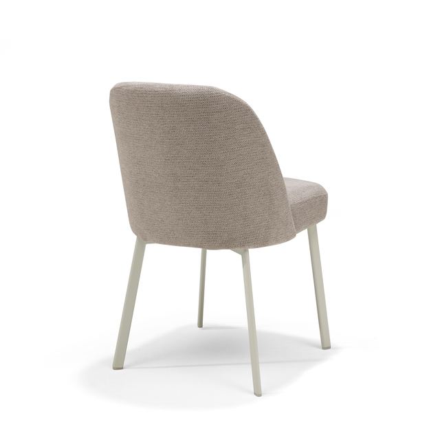 Eetstoel Luxor 2 Ovaal Beige Stof Mito #01 – afbeelding 2