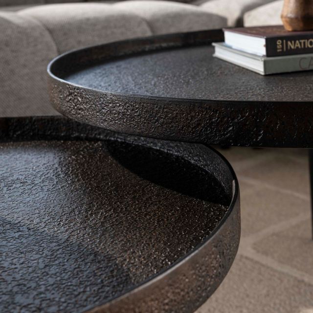 Salontafel Metallic rond set/2 – afbeelding 2