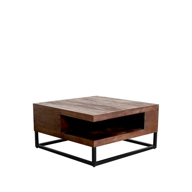Salontafel Cube - Mangohout - 80 cm – afbeelding 3