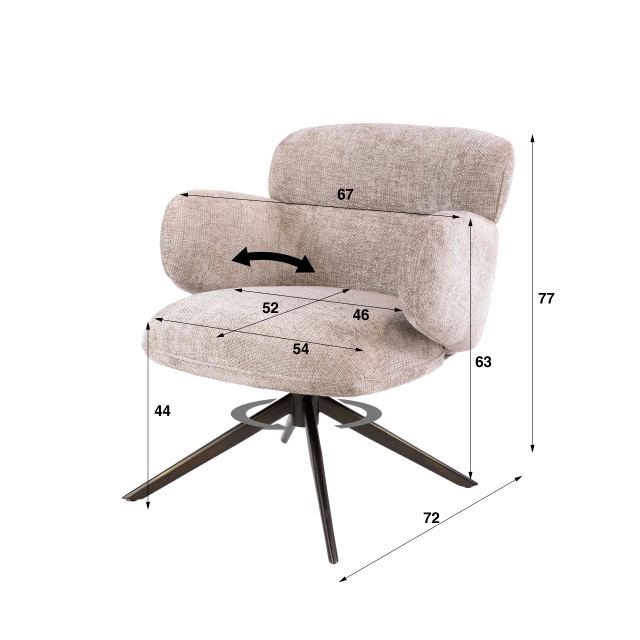 Fauteuil Flex draaibaar – afbeelding 14