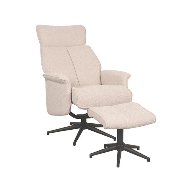 Fauteuil Verdal - Boucle - Incl. Hocker – afbeelding 3