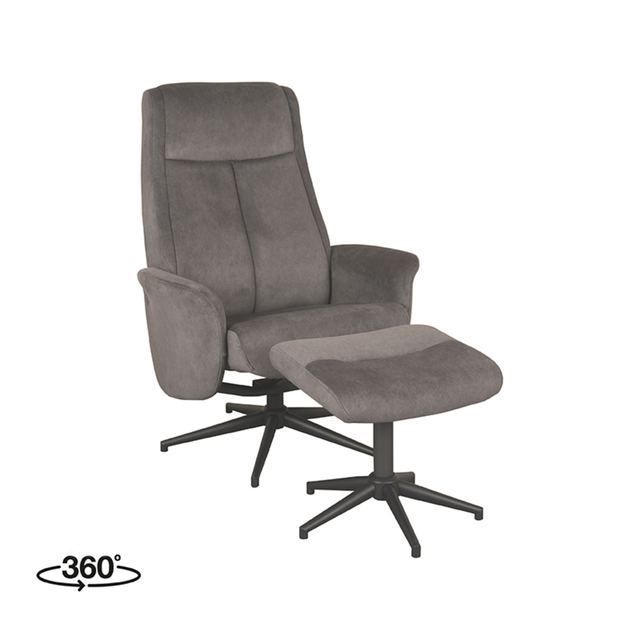 Fauteuil Bergen - Cosmo - Incl. Hocker