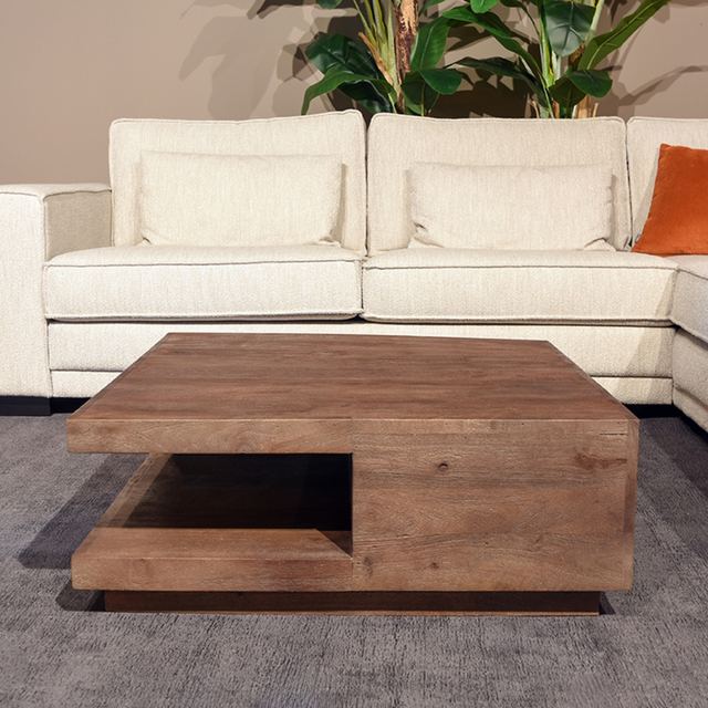 Salontafel Square - Mangohout - 80 cm