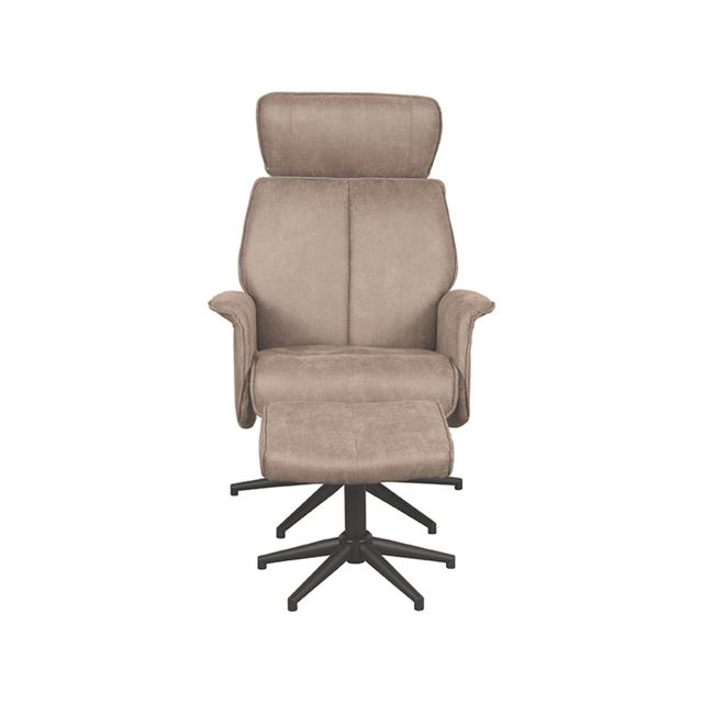 Fauteuil Verdal - Micro Suede - Incl. Hocker – afbeelding 4