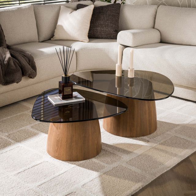 Salontafel Tinto driehoekig set/2