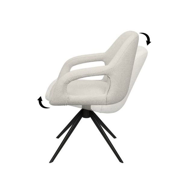 Armstoel Move Stof Sahara - Relax functie - frame zwart – afbeelding 2