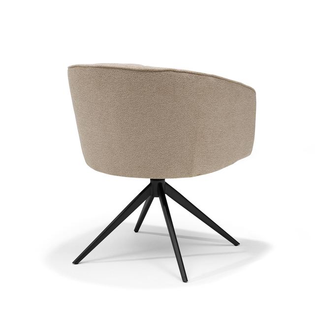 Draaistoel Cocoon Stof Sahara - 360 frame Zwart – afbeelding 3