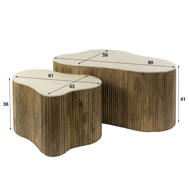 Salontafel Nuovo shamrock set/2 – afbeelding 10