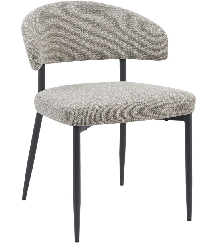 Roseto Armstoel Stof Royal Bouclé Mushroom