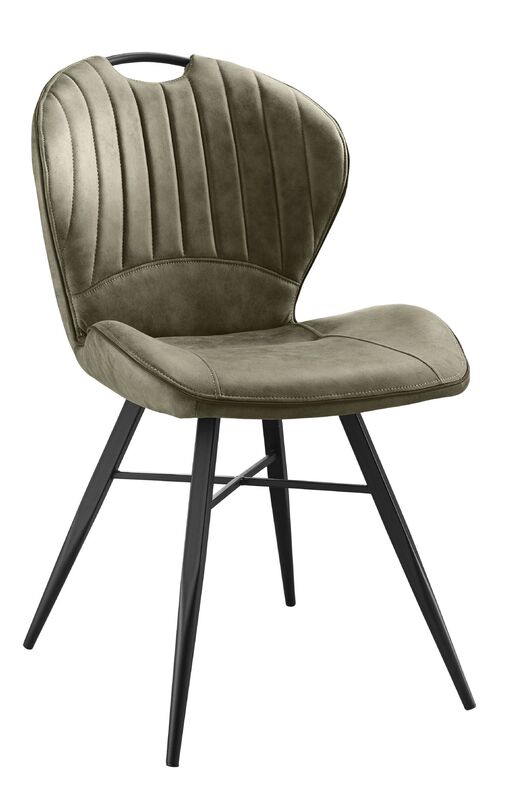 Castione eetstoel microvezel zorro-moss