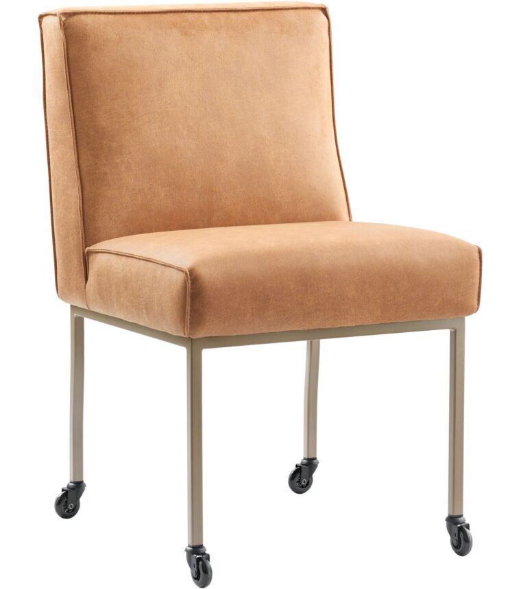 Rona Eetstoel Microleder Bull Caramel